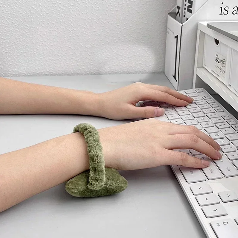 Cute Soft Wrist Rest Support Cushion Desk Keyboard Wrist Pad Hand Pillow Computer Mouse Pad for Typing Home Office