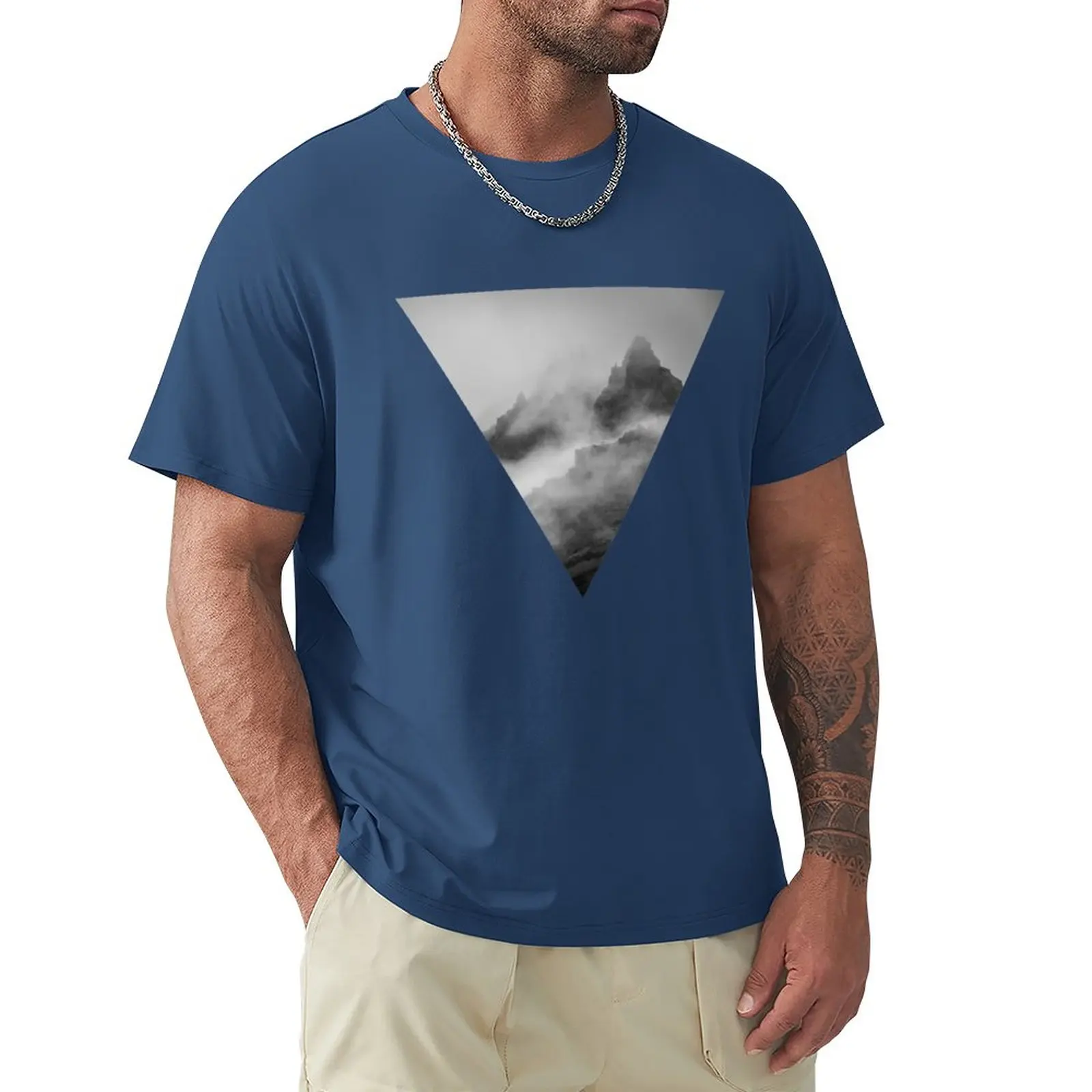 

Mountains Fog T-Shirt sports fans sweat tees heavyweight t shirts for men