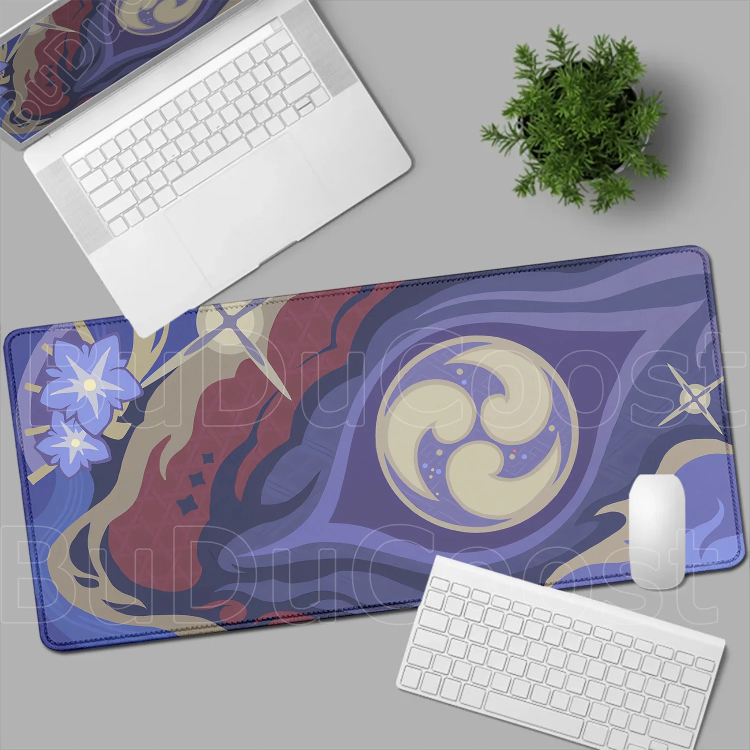 Gamer's Deluxe Edge-Locked Mouse Pad Featuring Iconic Genshin Impact Characters