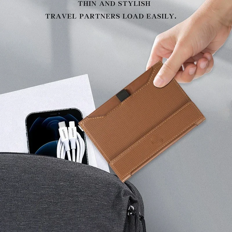 Travel Essentials RFID Blocking Passport Holder Multifunctional Large Capacity Passport Cover Gifts Business Travel Card Case