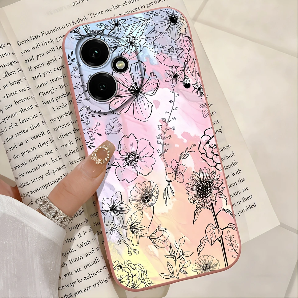 Fresh Watermelon Print Soft Liquid Silicone Anti-Slip Full Protection Phone Case