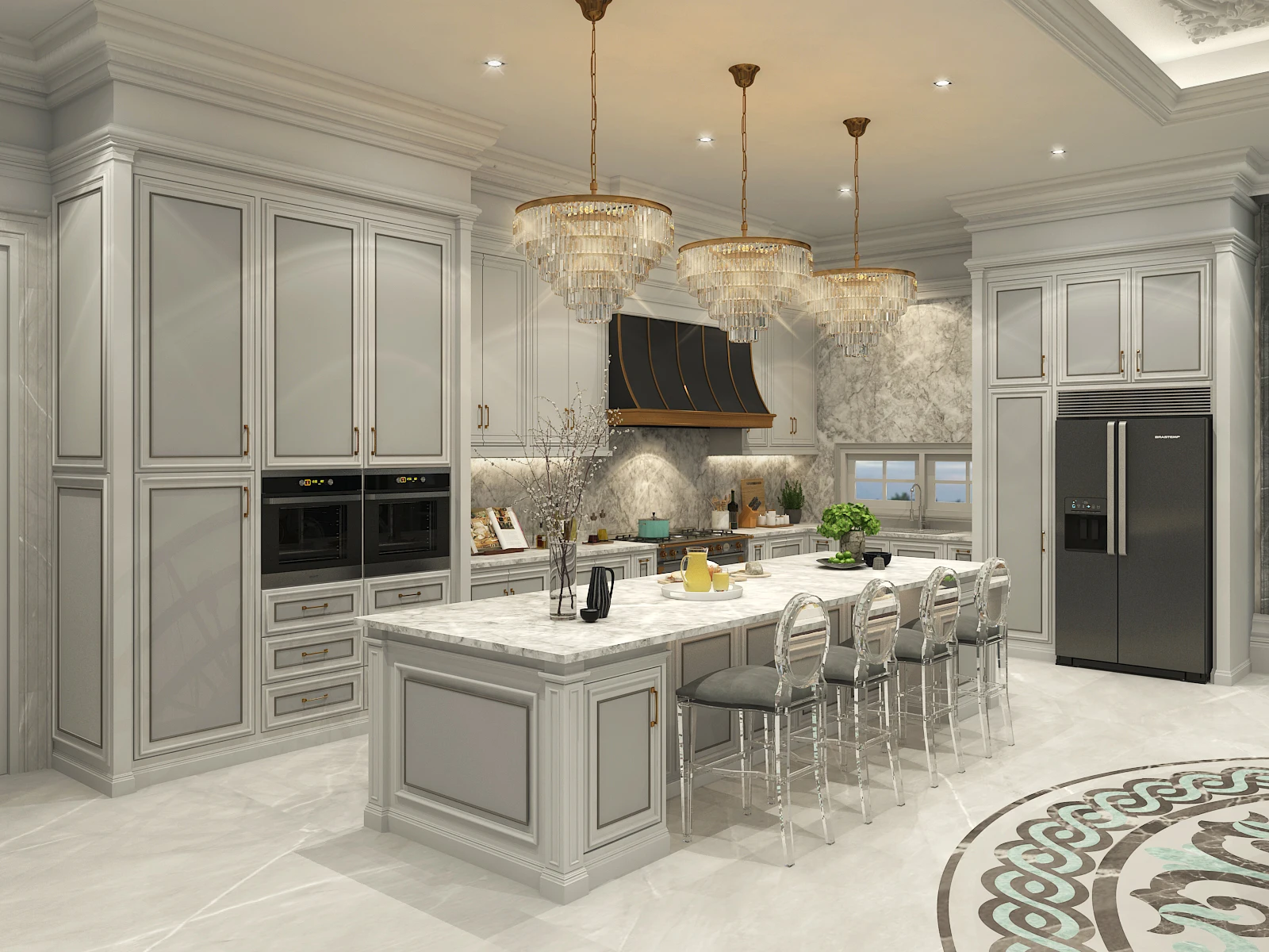 Solid Wood Kitchen Furniture 1