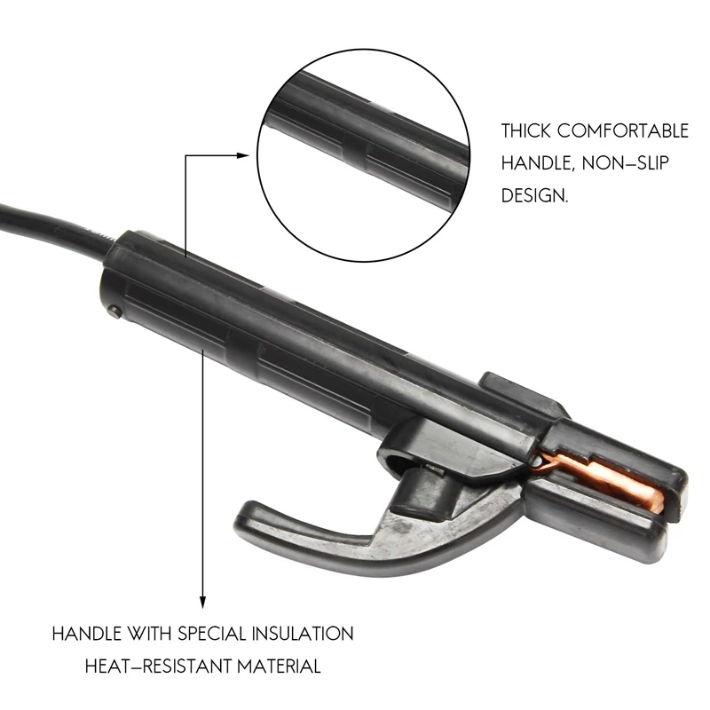 Professional 300A Ground Welding Earth Clamp Clip Set For Mig Tig ARC Welding Machine 1.5M Cable 10-25 Plug Durable