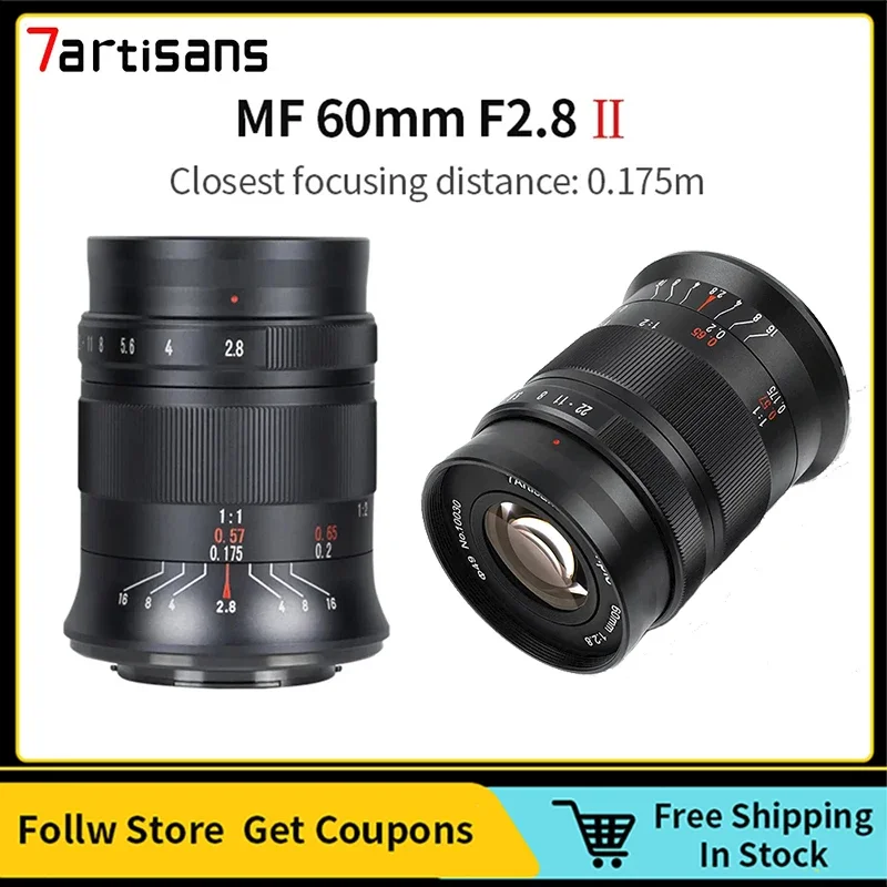 7artisans 60mm II APS-C Frame Macro Lens for Potrait