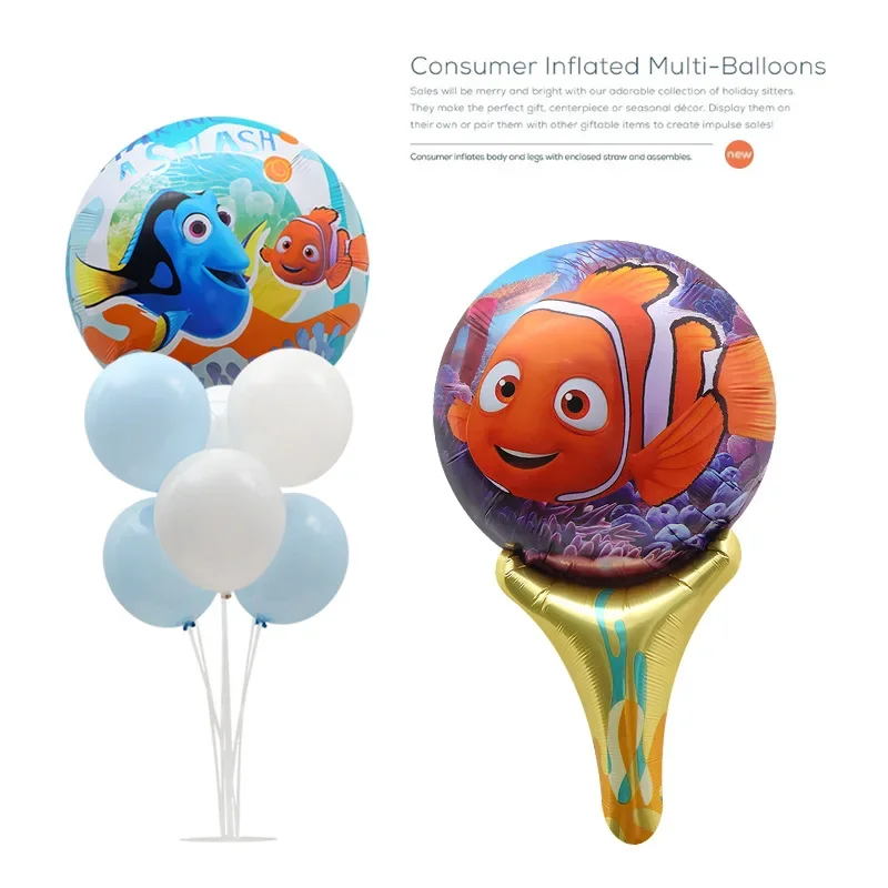 Trovare Nemo Foil Balloon Disney Kid Birthday Carton Ballon Party Decor Forniture Cartoon Fish Nemo Toy Baby Decora