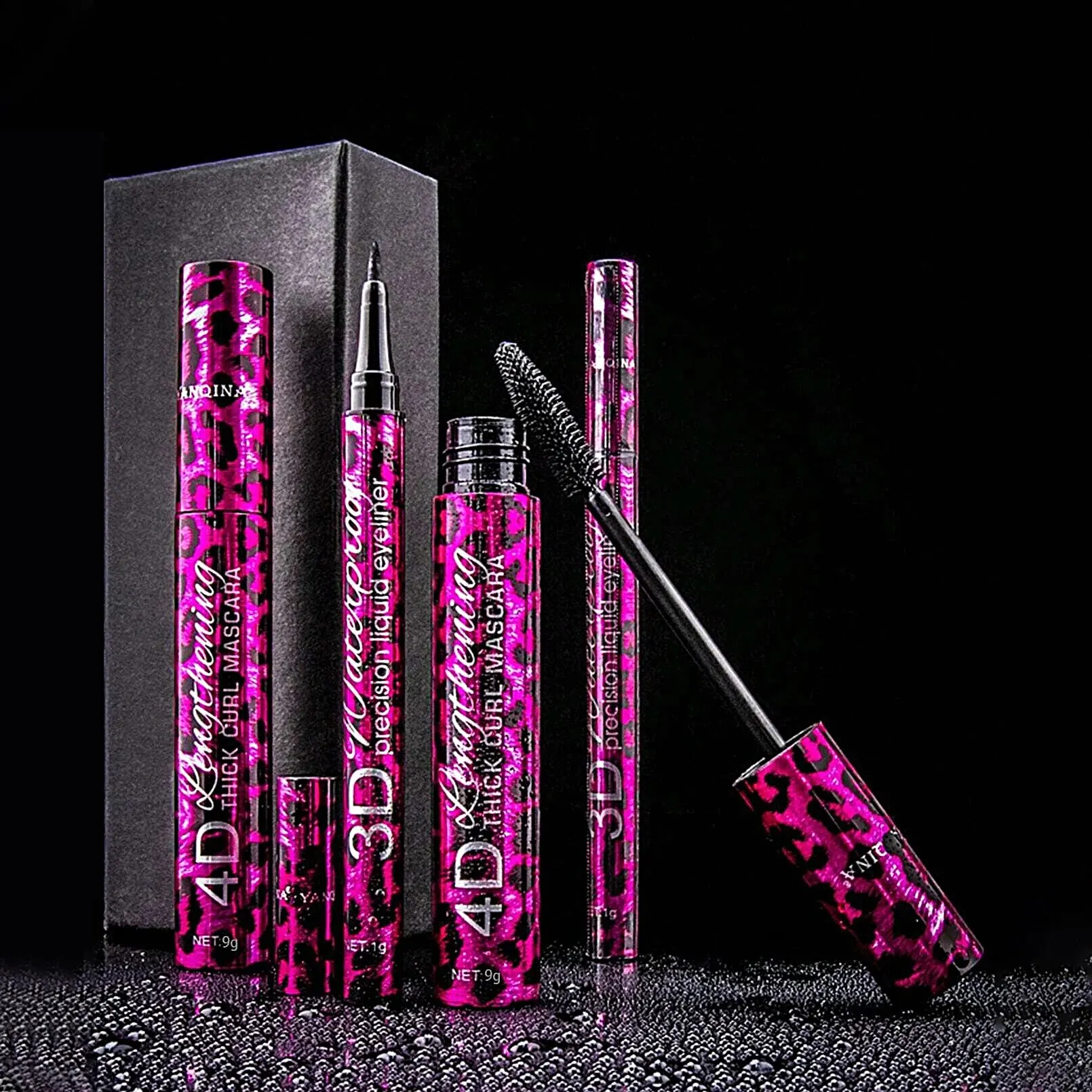 Waterproof 4D Eyeliner & Mascara Eye Makeup Set