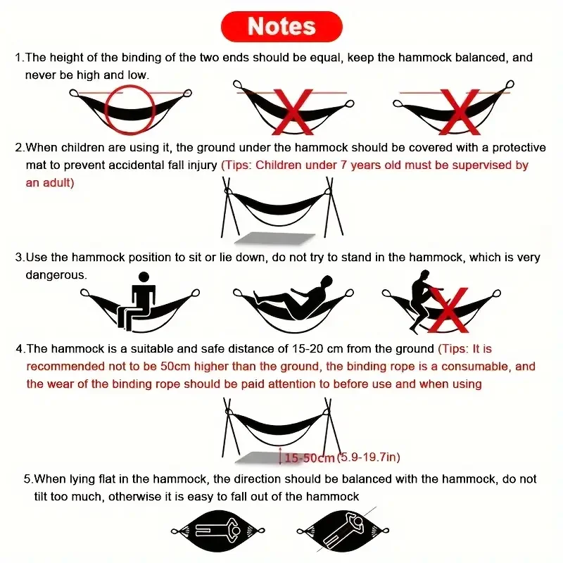 1/2pcs Outdoor Hammock 270*140cm Portable Hanging Anti-side-over Camping Hammock For 2 People Outdoor Camping Supplies 5