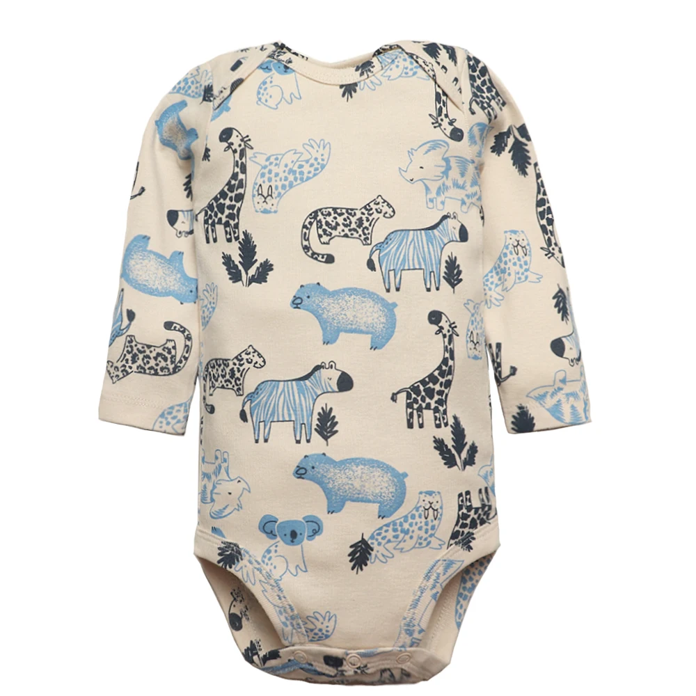 Baby Bodysuit 6 PCS/Lot Baby Boys Girls Long Sleeve 100% Cotton Newborn Body Bebe Jumpsuit Clothing Kids Costume