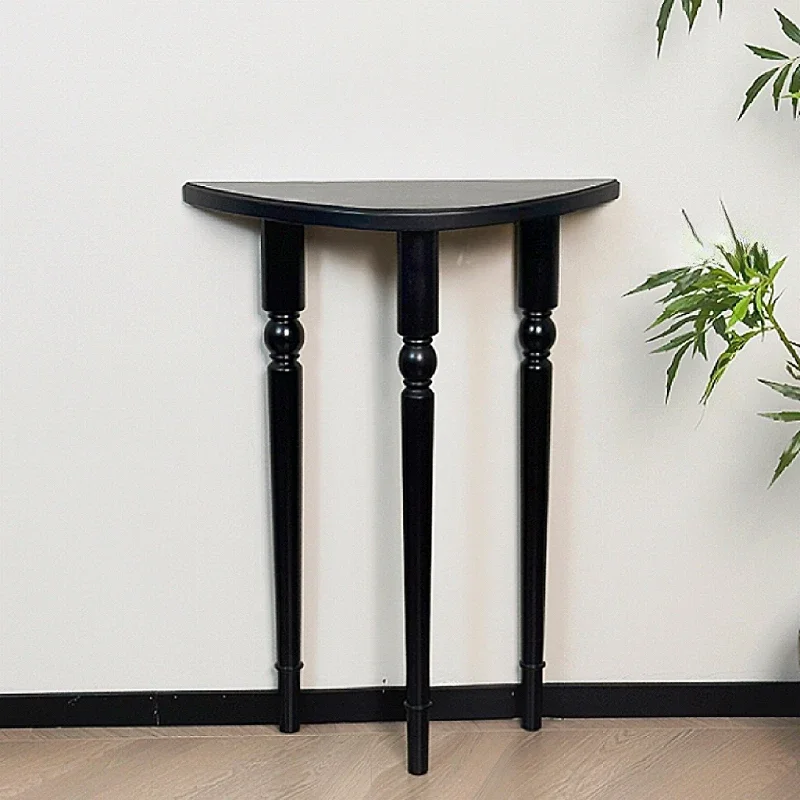French Solid Wood Console Tables Against Wall Display Table Home Luxury Narrow Desk Living Room Semi-circle Entryways Furniture