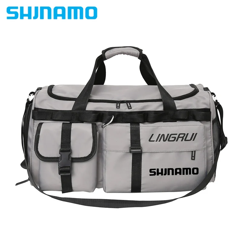 

2024 New Waterproof Multifunctional Fishing Bag Outdoor Hiking High Capacity Camping Bag Portable Short Distance Travel Backpack