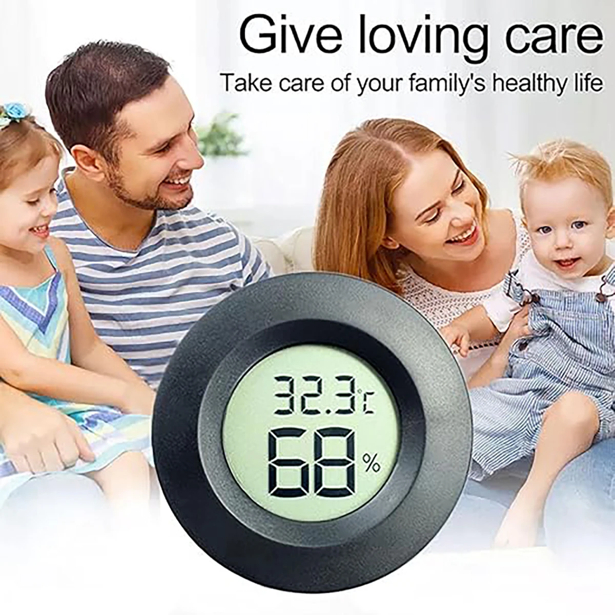 Thermometer Hygrometer 1pc Mini LCD Digital -50&deg;C to +70&deg;C Temperature Humidity Meter Fridge Freezer Testing