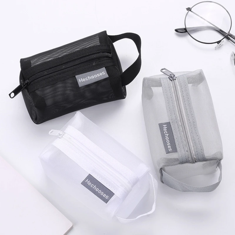 Mini Transparent Nylon Mesh Card Bag Credit Card Organizer