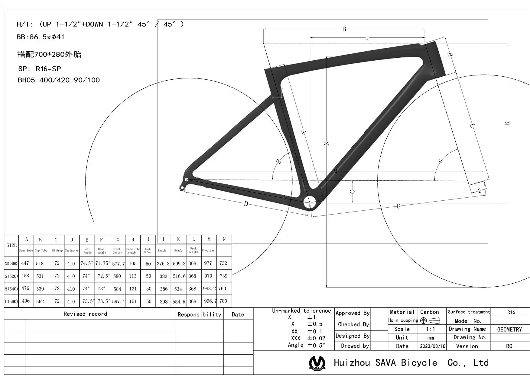 SAVA F20 カーボンファイバーロードバイク 700C 完成車 レーシング