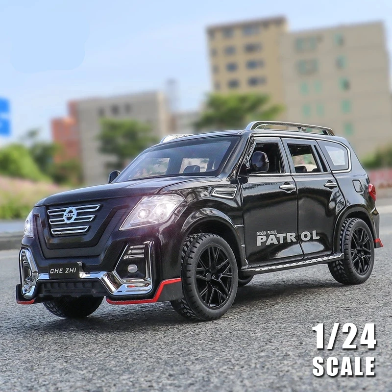 Bañera Asombro Guau Nissan Patrol SUV todoterreno grande, simulación exquisita, vehículos de  juguete, CheZhi 1:24, modelo de coche de aleación, regalos para  niños|kinsmart cars|diecast modelsford victoria - AliExpress