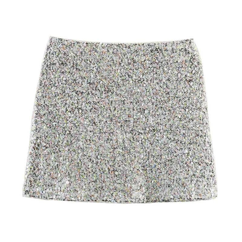 Chic Fashion Sequin Mini Skirts Two Piece Sets For Women 2025 New Long Sleeve Top Women's Suits Elegant Woman Outfits ﻿ ﻿