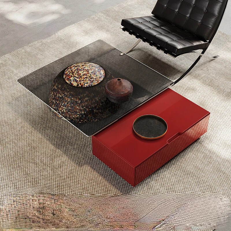 

Italian minimalist tea table combination with a modern and luxurious feel