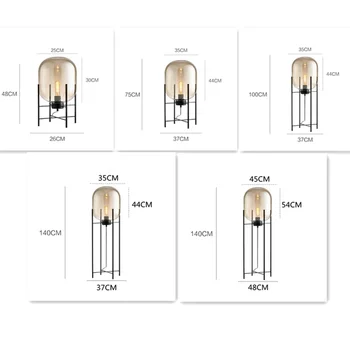 Villa Bubble Oda Pulpo Glass Ball Floor Lamp Postmodern Scandinavian Floor Lamp Hotel Cafe Bedroom Bedside Reading Floor Lamp 5