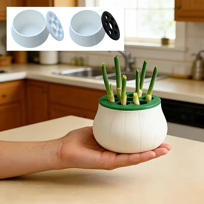 3D Printed Green Onion Regeneration Planter Pot
