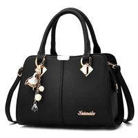 Elegant Double Handle Purse, Women's Fashion Zipper Handbag, Casual Faux Leather Shoulder Bag