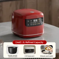 Cuiseur à riz intelligent Compact, capacité de 2 litres, idéal pour 1-2 personnes, mini cuiseur à riz 400W avec fonction minuterie, parfait pour la maison ou la voiture 5