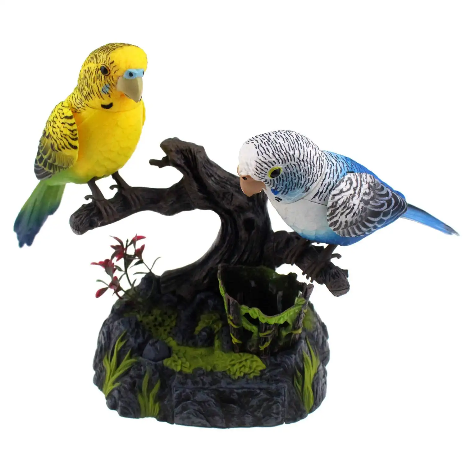 Talking Parrot Cute Electric Battery Operated Control Voice Simulation Parrots Sparrow Bird Repeats What You Say Electric Toy