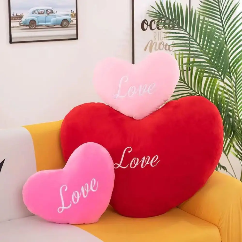 Soft Heart Plush Toys Soft Pillow PP Cotton Stuffed Pillow Kawaii Lovely Gift for Birthday Valentines Day Decorative Home Decor 6