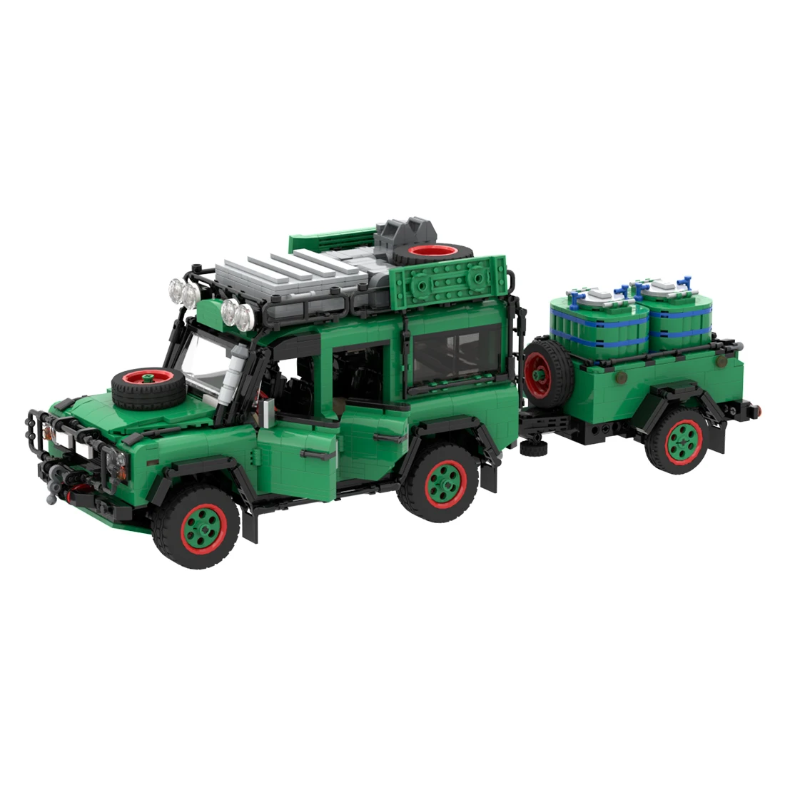 

2476pcs Creative Camping Off-Road Vehicle Model Building Blocks Set DIY Assembly Toy - Static Version