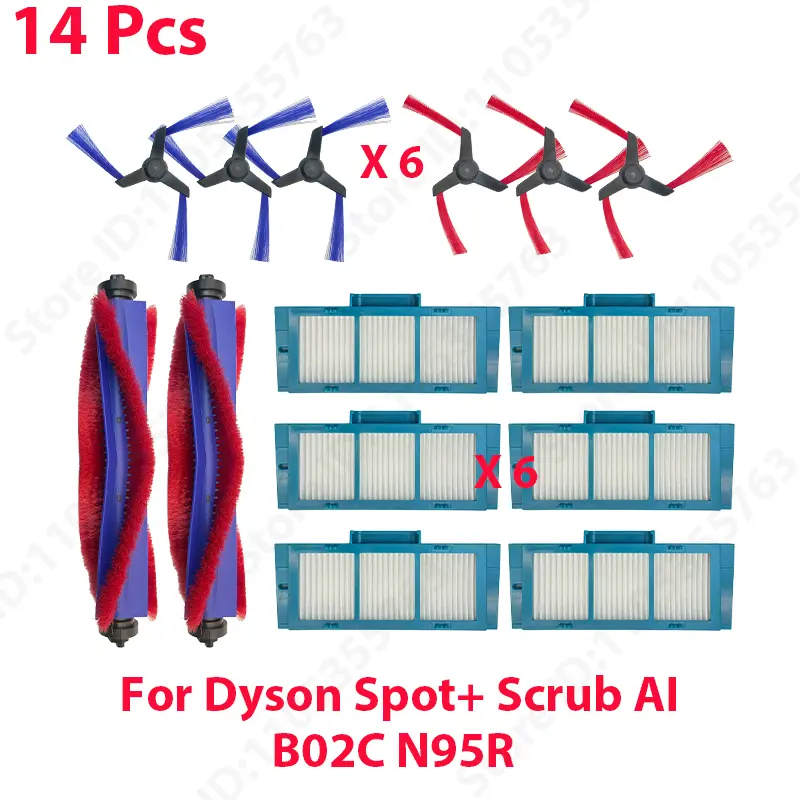 Compatible For Dyson Spot+ Scrub AI B02C N95R Vacuum parts Main Roller Brush Side Brush Hepa Filter Replacement Accessories - Image 9