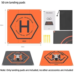 Compact Foldable Drone Landing Pad Mat - Portable and Durable for Quadcopter Accessories (50 cm)