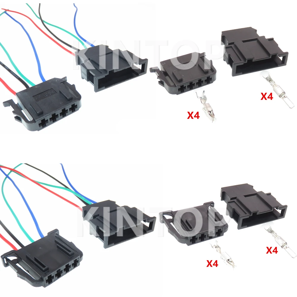 

1 Set 4 Pins 191972704 1-929591-1 Car Starter Plastic Housing Unsealed Socket For VW Audi Auto Brake Light Switch Plug 4D0972704