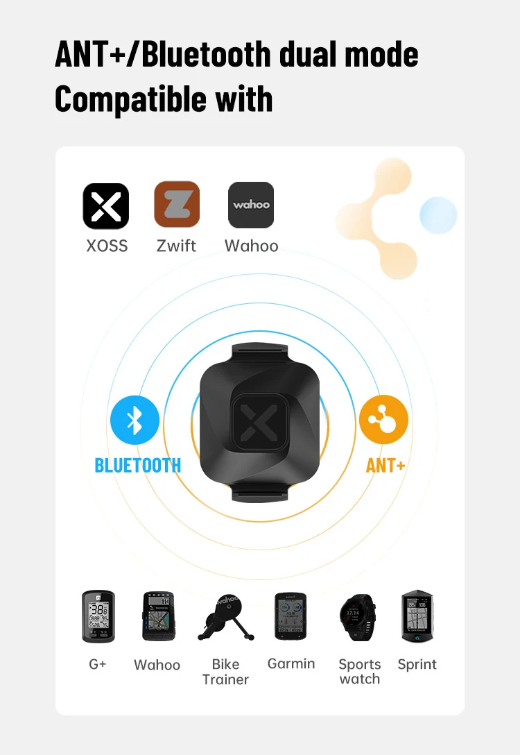 XOSS BBP – Moniteur De Fréquence Cardiaque Bras – Bluetooth/ANT+ – Étanche – Neuf