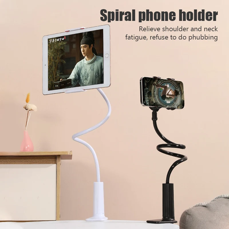 Universal New Lazy Bracket Mobile Phone Holder Adjustable Cell Phone Clip Home Bed Desktop Mount Bracket Smartphone Stand
