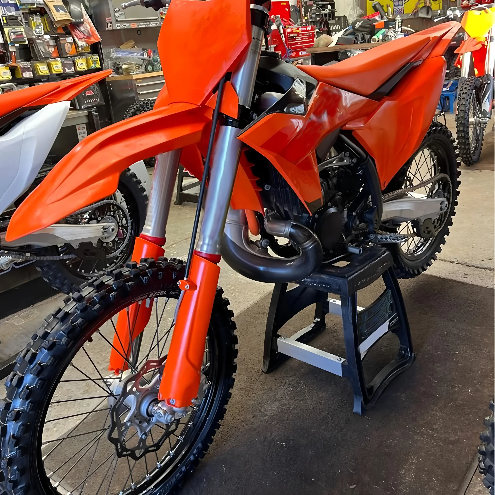 KTM 2023-2024 모토크로스 플라스틱 부품 앞 번호판 커버 SX SX-F XC XC-F 125 250 300 350 450 범용 레이싱