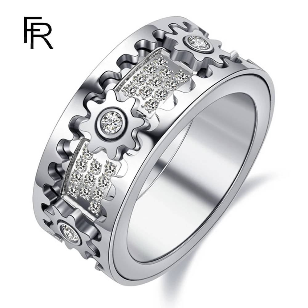 Anillo Giratorio F*CK De Acero Inoxidable – Antiestrés Y Ajustable Para Aliviar La Ansiedad, Regalo Original Con Caja Incluida