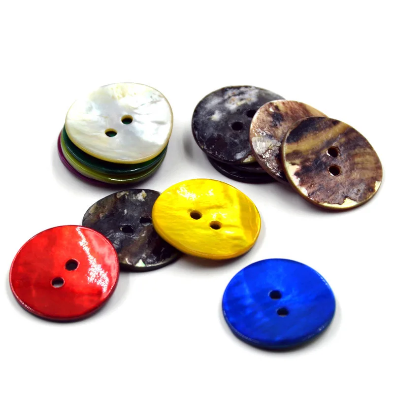 

20pcs Colorful Shell Buttons Snaps For Clothes Decorated Buttons For Artware Buttons For Baby Clothes Sewing Accessories