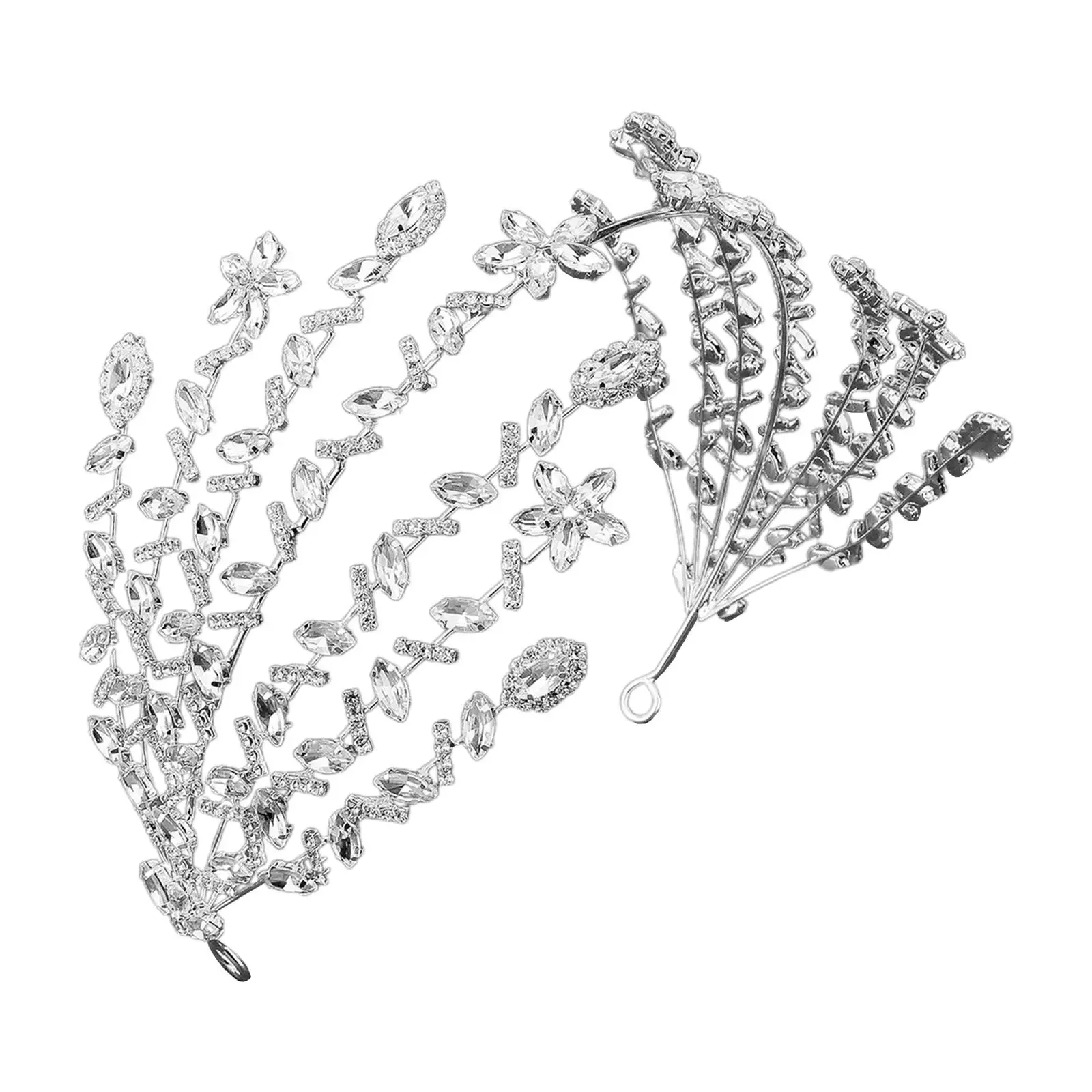 Bridal Wedding Headband Bride Head Accessories Jewelry Bridal Tiara Crown for Stage Performance Cosplay Prom Holiday Engagement