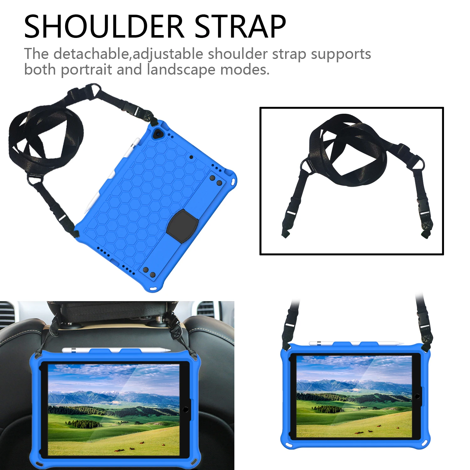 Shockproof Stand Cover with Strap