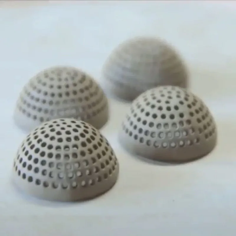 Polymer Clay Tools Pottery Sculpting Tools 6pcs Stainless Steel Pottery Puncher Sculpture Modeling Full-circle Perforated Purple Sand Pot Making Tool
