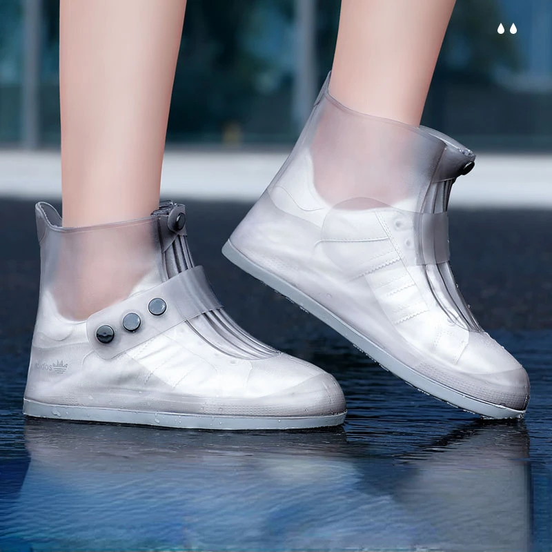 New 2023 Unisex Shoes Covers Silicone Short Ankle Rain Boots Waterproof Shoes Protector For Rainy Days Footwear Accessories