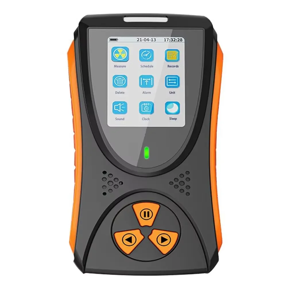 Nuclear Radiation Detector Geiger Counter TFT 2.0 Color Screen Lithium Battery Sound Light Alarm Industrial Experiment For radiation detector,geiger counter