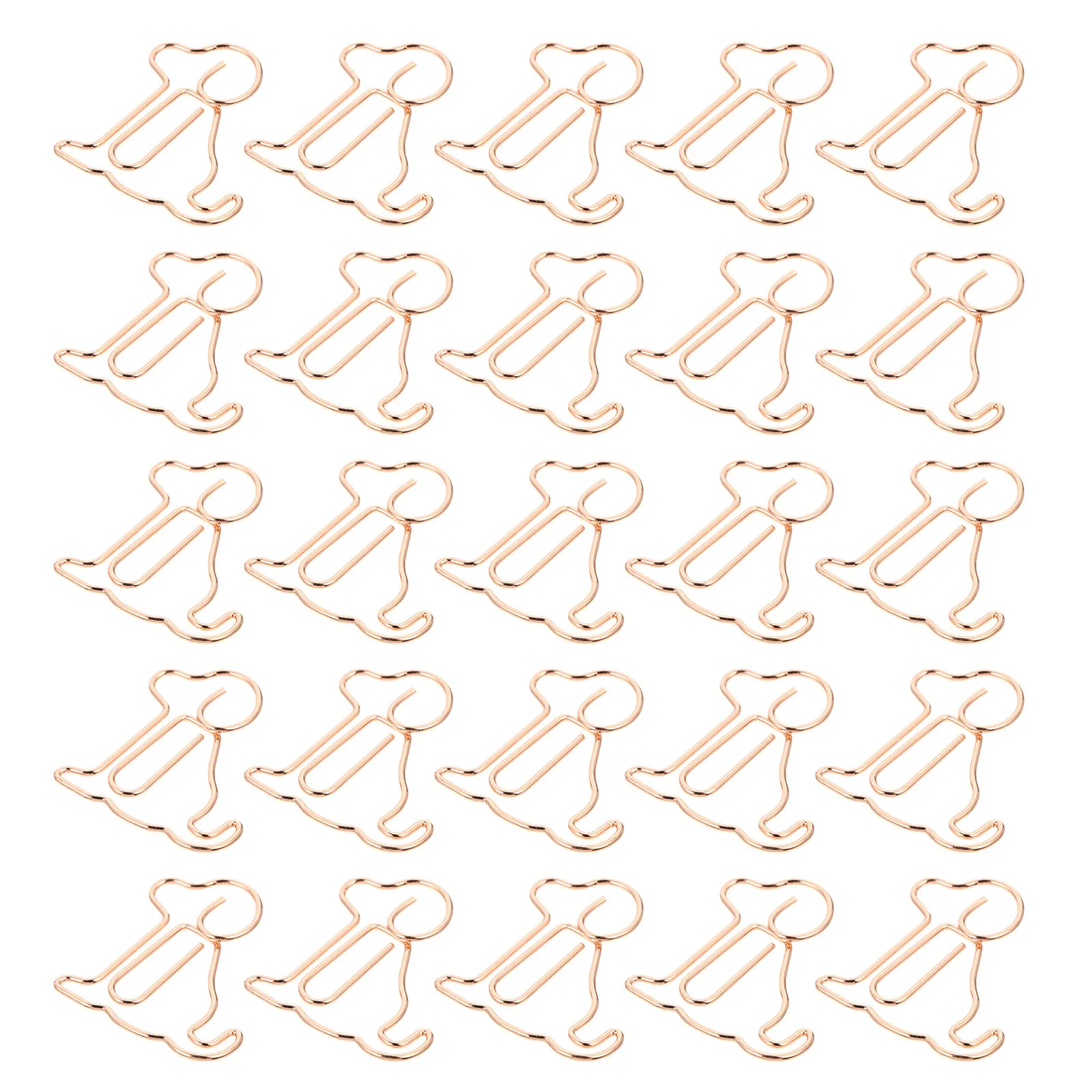 25Pcs 동물 모양의 종이 클립 개 디자인 금속 책갈피 클립 명함 파일 용 사무실 책상 정리함 사진 메모