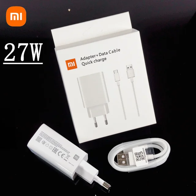 Chargeurs,Xiaomi chargeur rapide 27W Original EU QC 4.0 turbo adaptateur de charge  rapide usb type c - Type New-Box charger cable - Cdiscount Téléphonie