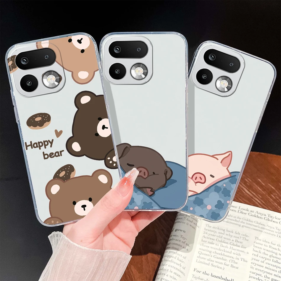 Stylish Soft Slim TPU Clear Silicone Phone Case - Lightweight Protective Cover