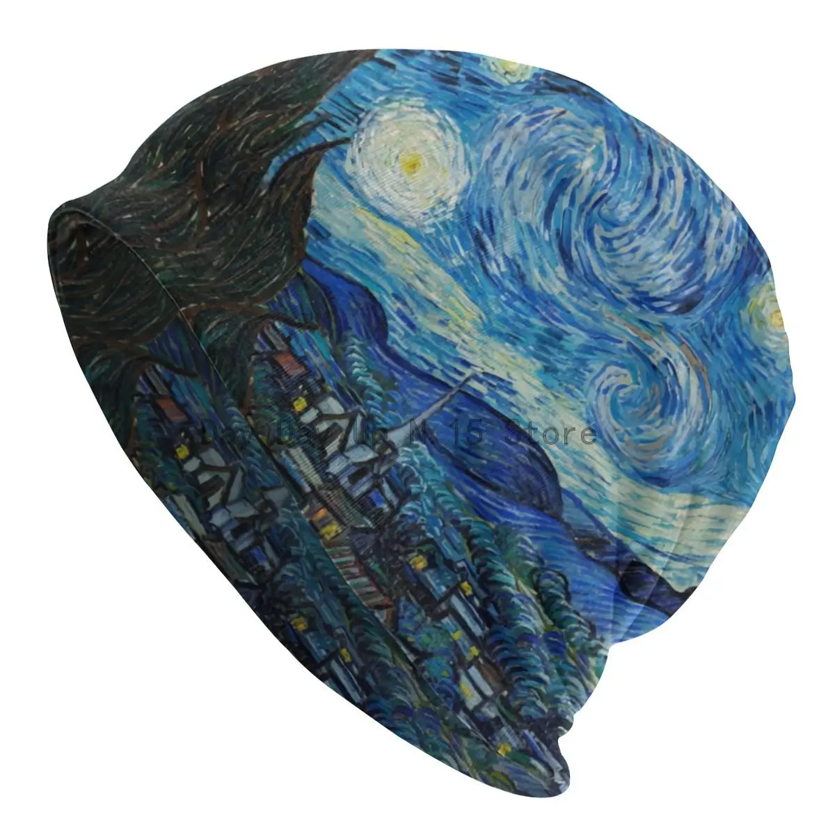 

Vincent Van Gogh Starry Night Slouchy Beanie Hats Women Men Oil Painting Art Hip Hop Knit Skullies Beanies Cap for Winter Ski