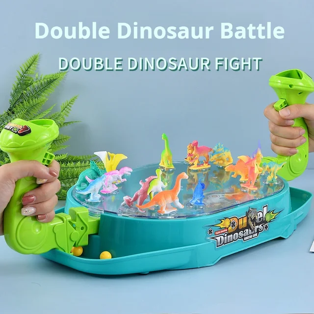 Children's Two-Player Battle Catapult Dinosaur Board Game Pinball Catapult Toy Parent-Child Interactive Educational Toy 1