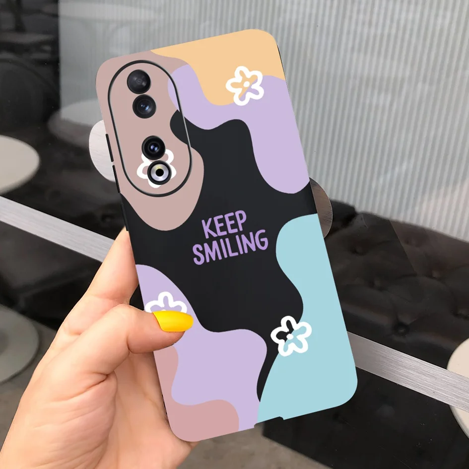 Fashion Leopard Painted Matte Soft Phone Case for Huawei Honor 90 Series