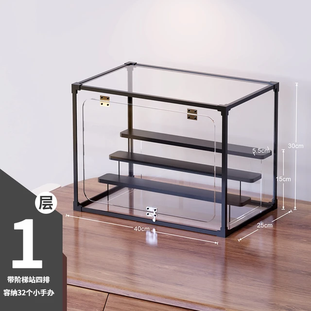 Storage Display Cabinet Transparent Acrylic Hand Office Blind Box Wooden  Cabinet Children's Toys Display Ark Office Box - AliExpress