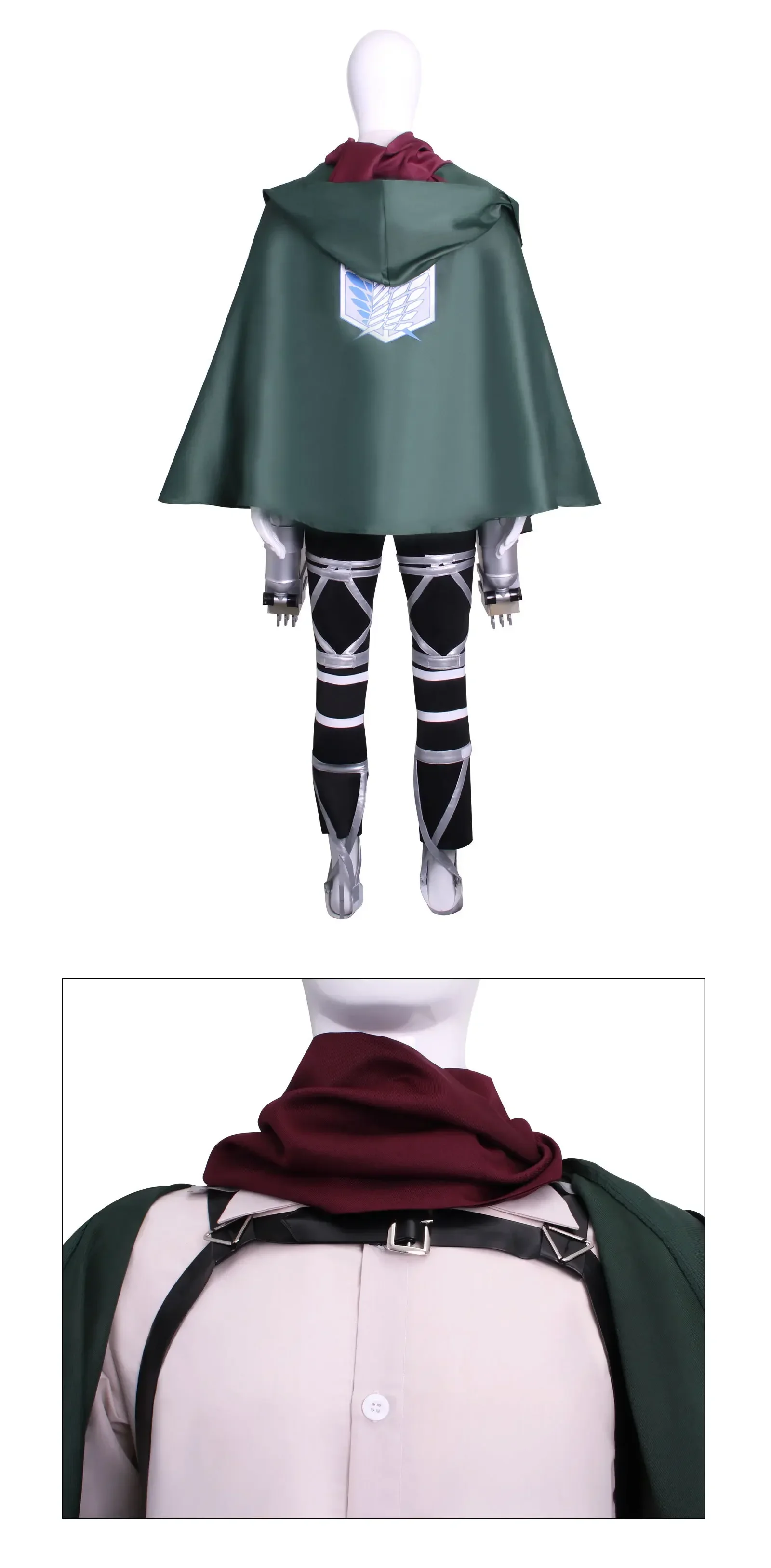 Attack on Titan Survey Corps Cosplay Costume Harness Armor