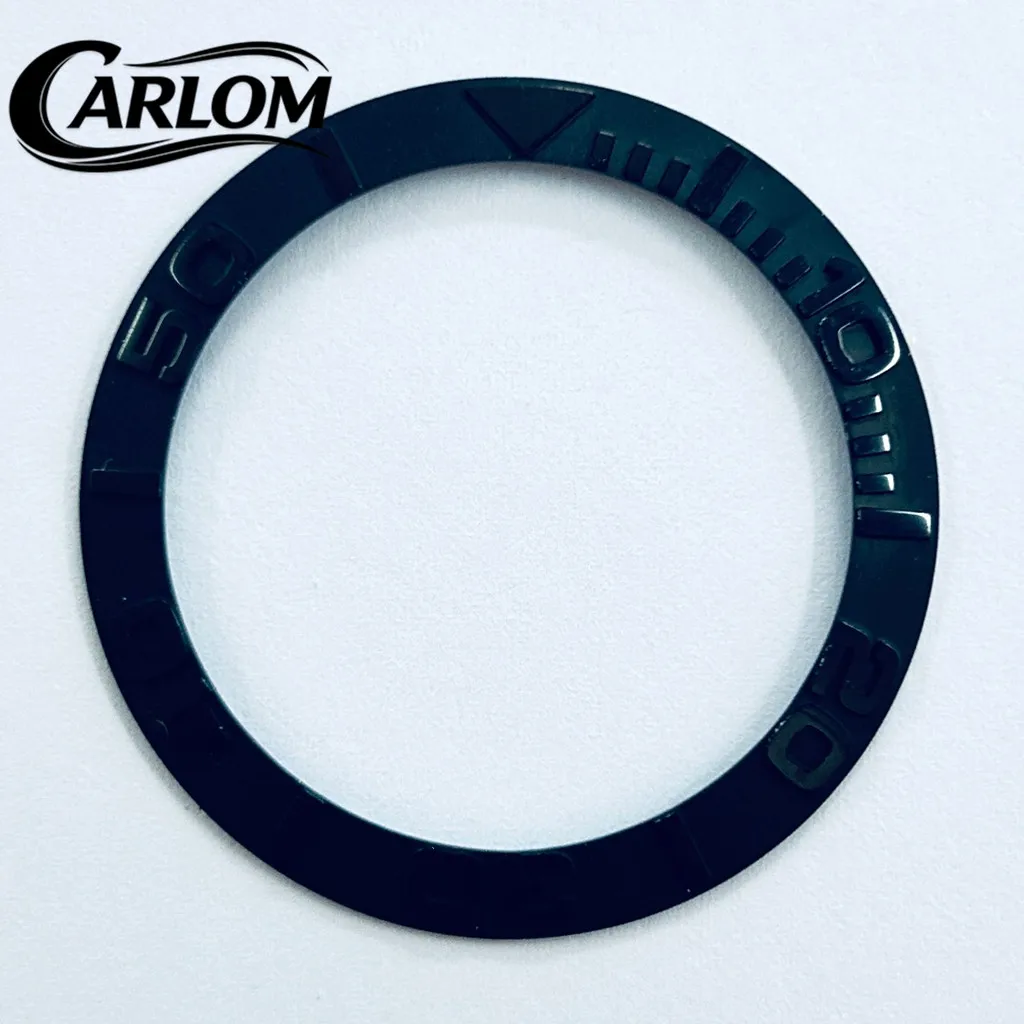 Black, Blue, Green Ceramic Aluminum Sloping Bezel Insert