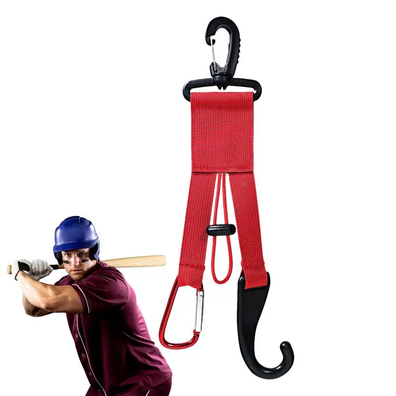 Baseball Dugout Organizer Portable Bat Hangers 3-In-1 Baseball Gear Hook Gear Hanger Per Pipistrelli Cappelli Guanti Zaino Sport